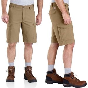 Carhartt 103542 Rugged Flex Rigby Cargo Shorts - Dark Khaki 11”